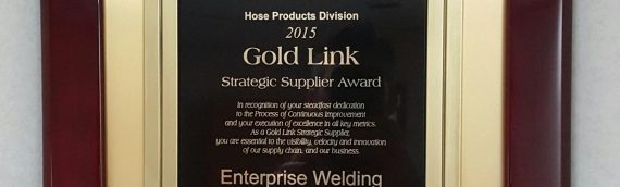 Gold Link award from Parker Hannifin